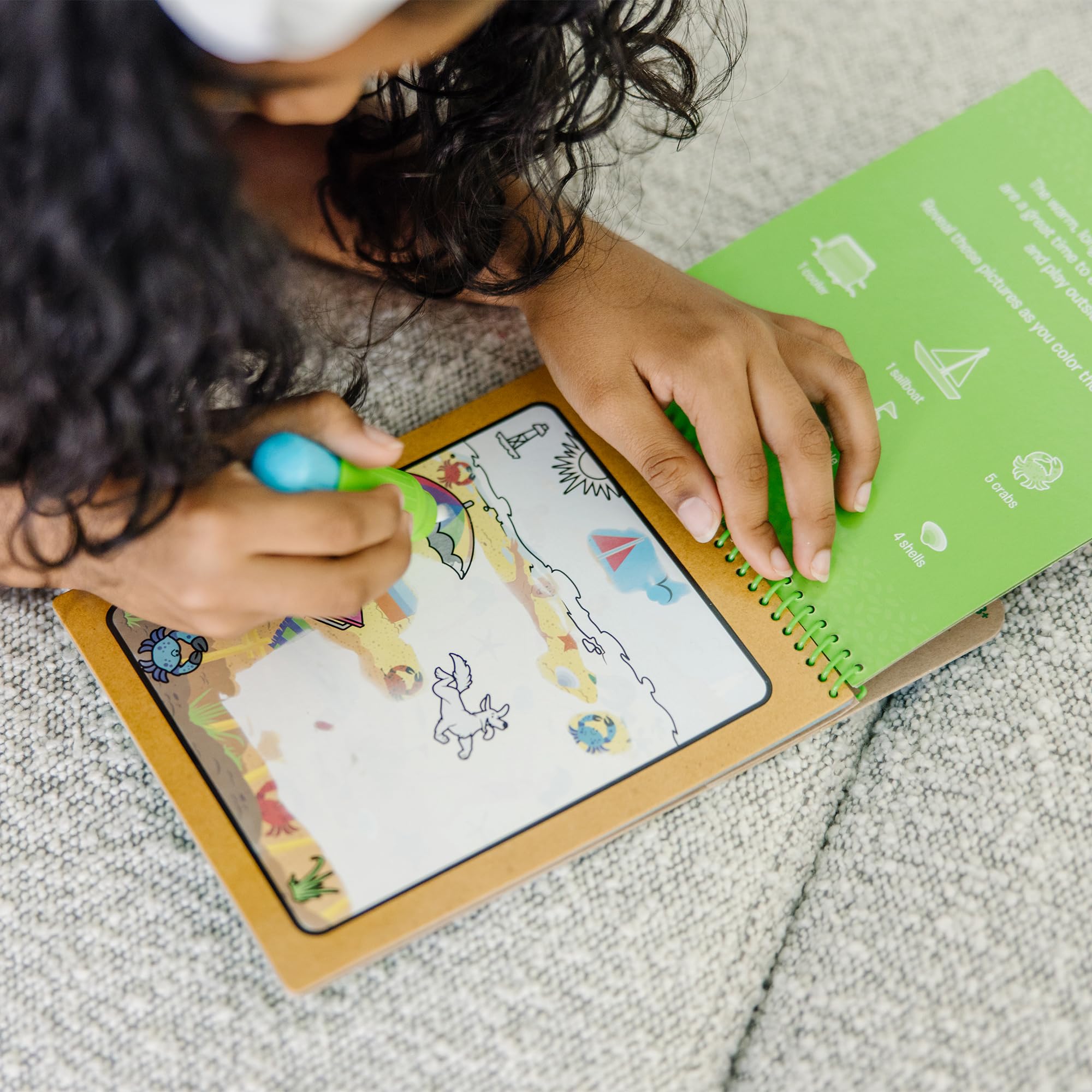 Melissa & Doug Let’s Explore Water Wow! Seasons Water-Reveal Pad – Reusable On The Go Travel Activity - FSC Certified