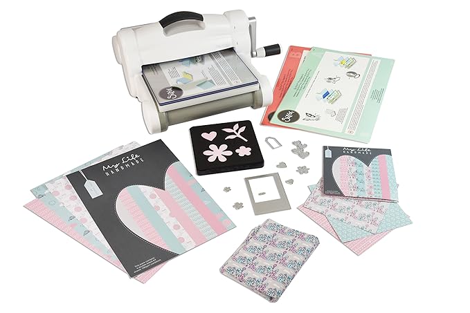 title=Sizzix 663069 Big Shot Plus Starter Kit, Plastica/Gomma/Acciaio, Multicolore,