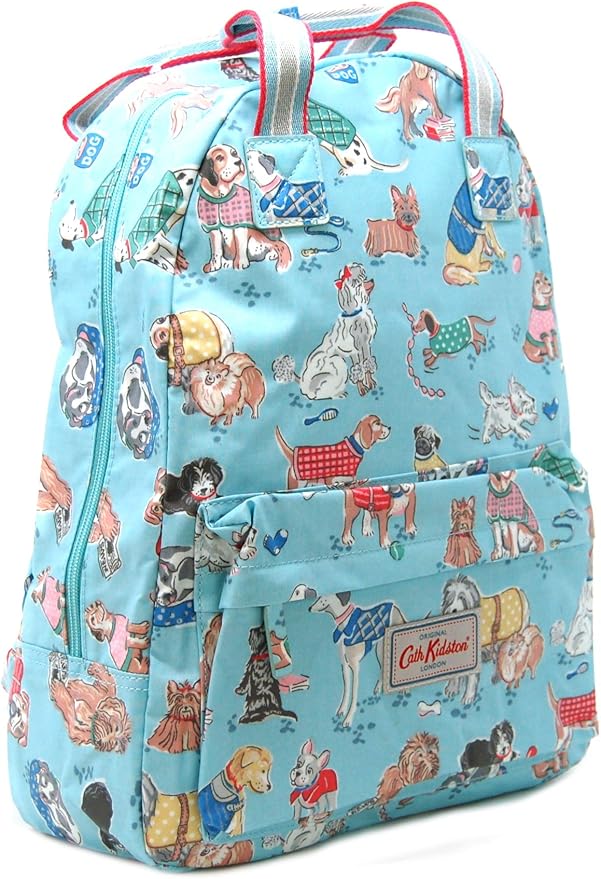 Cath Kidston Backpack Dog Patter Design, Dusty Blue Amazon.co.uk