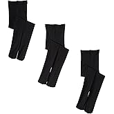 Jefferies Socks Girls' Smooth Tights (Pack of 3)