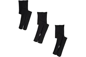 Jefferies Socks Girls' Smooth Tights (Pack of 3)