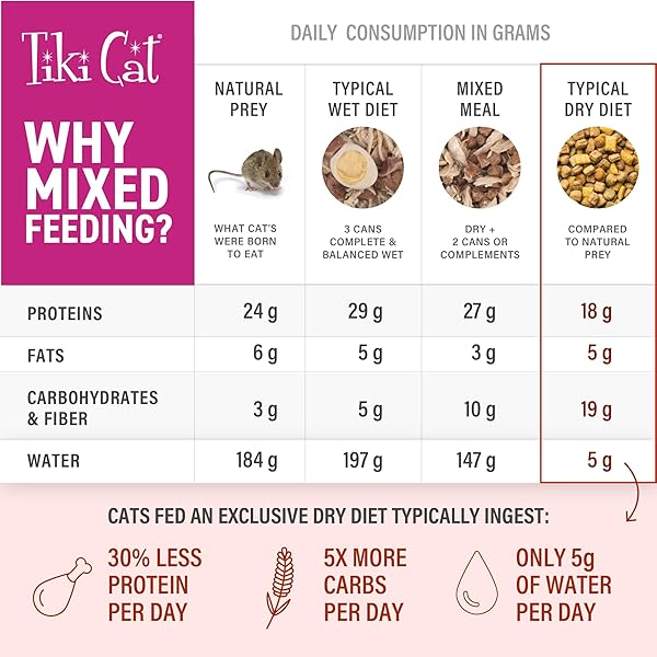 TIKI CAT BORN CARNIVORE BROTHS, TUNA RECIPE, HYDRATION AND FLAVOR SUPPLEMENT CAT FOOD TOPPER, 1.3 OZ. POUCH (PACK OF 12)