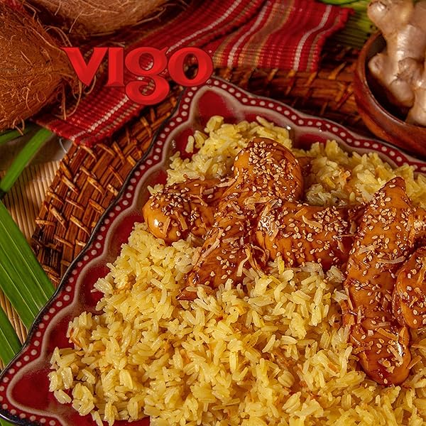 VIGO AUTHENTIC COCONUT GINGER RICE, IMPORTED JASMINE (COCONUT GINGER, 8 OUNCE (PACK OF 1))