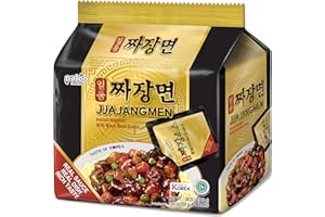 Paldo Fun & Yum Ilpoom Jjajangmen Chajang Noodle Traditional Brothless Chajang Ramen 7.05oz (Pack of 4)