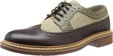 clarks green brogues