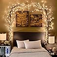 LKGOOD Vines for Home Decor with Remote Control On/Off Timmer Dim,7.5Ft Christmas Decorations Artificial Tree Branches with 144 LEDs Enchanted Willow Vine for Indoor Walls Bedroom Décor(1PCS)