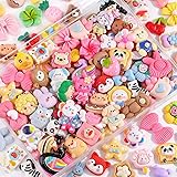 100Pcs Colorful Slime Charms Assorted Cute Decoden