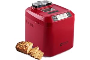 Bread Machine, Kitchen in the box 2LB 12-IN-1 Bread Maker, Gluten-Free Setting, Auto Fruit Nut Dispenser & Nonstick Pan, 2 Lo