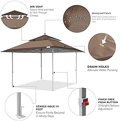 COOSHADE 13x13Ft Pop Up Canopy Tent Instant Folding