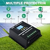 DEWIN 100A MPPT Solar Charge Controller 12V-48V Lead Acid Battery Regulator view 2