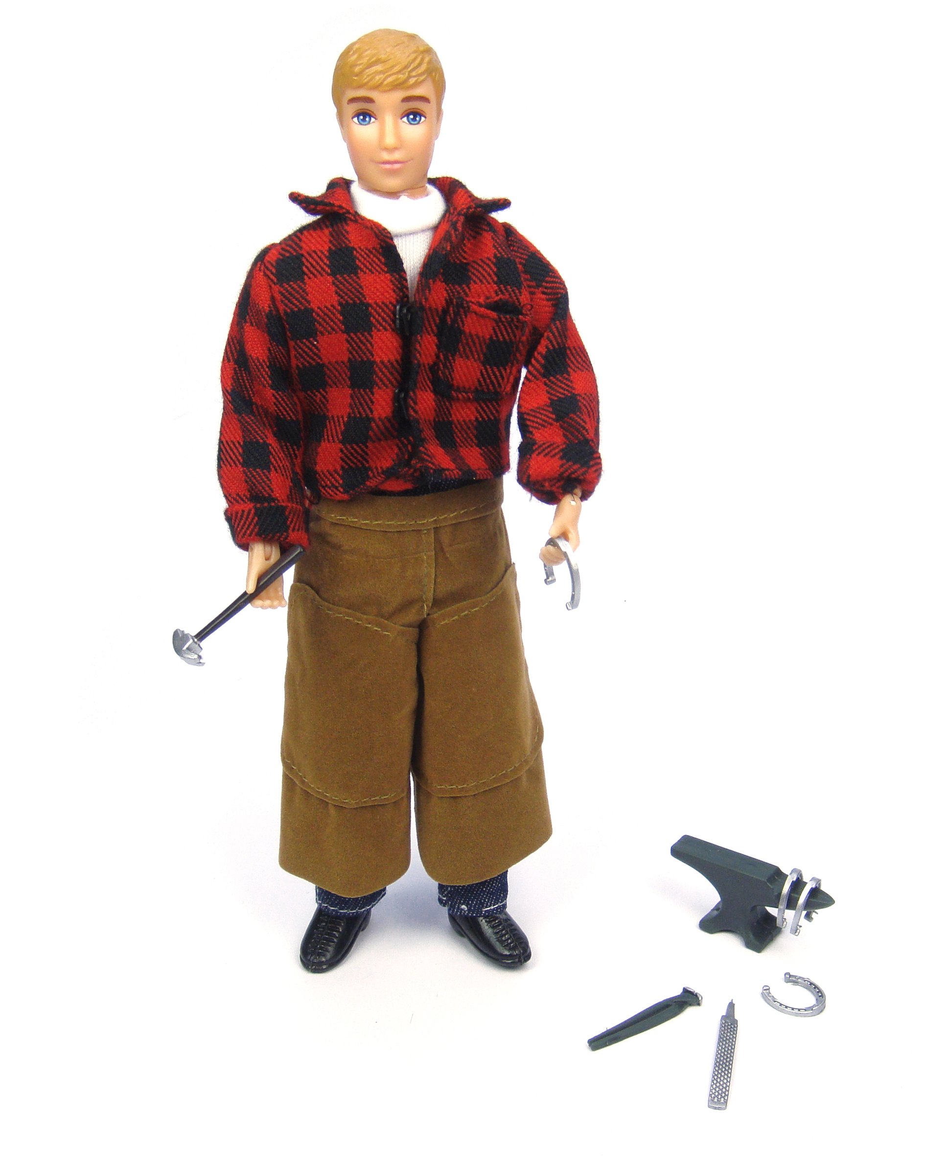 Breyer B530 Traditional 1:9 Scale Farrier Doll with Blacksmith Tools
