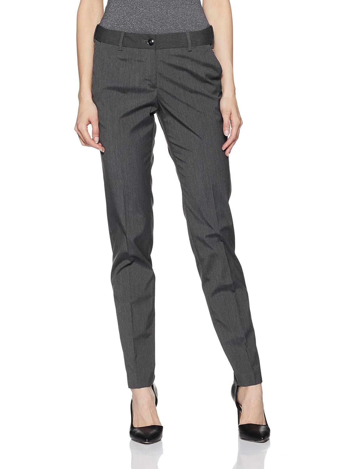 park avenue woman solid trouser suit