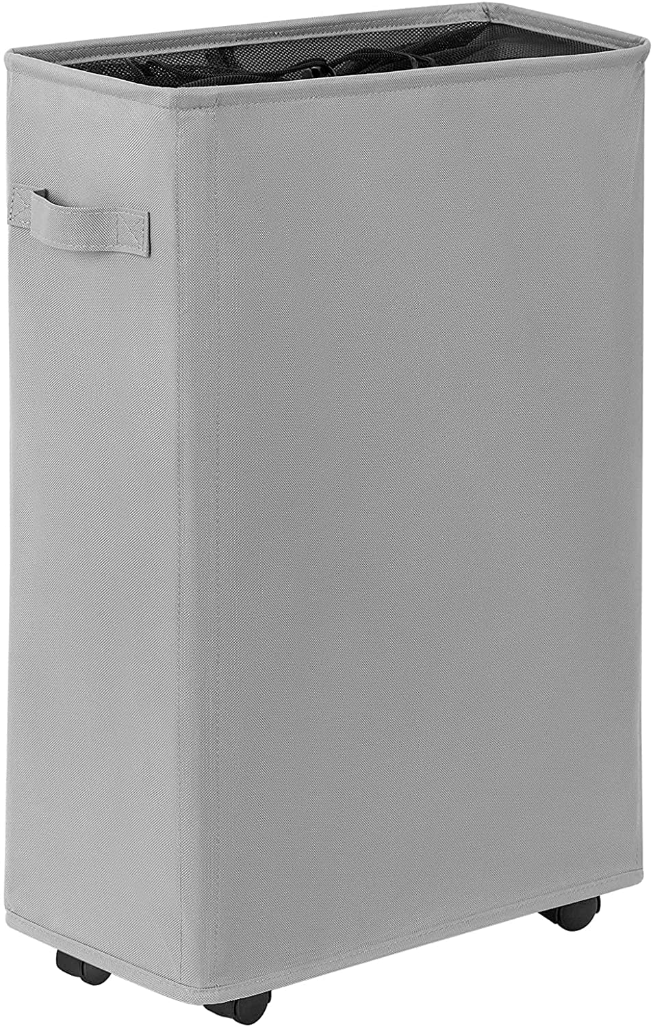 WOWLIVE Slim Laundry Basket Small Washing Basket Foldable Laundry Hamper Collapsible Laundry Bag Narrow Laundry Bin with Wheels