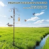 Urban Deco Bird Feeding Station with Multi Hooks and Bath Tray view 5