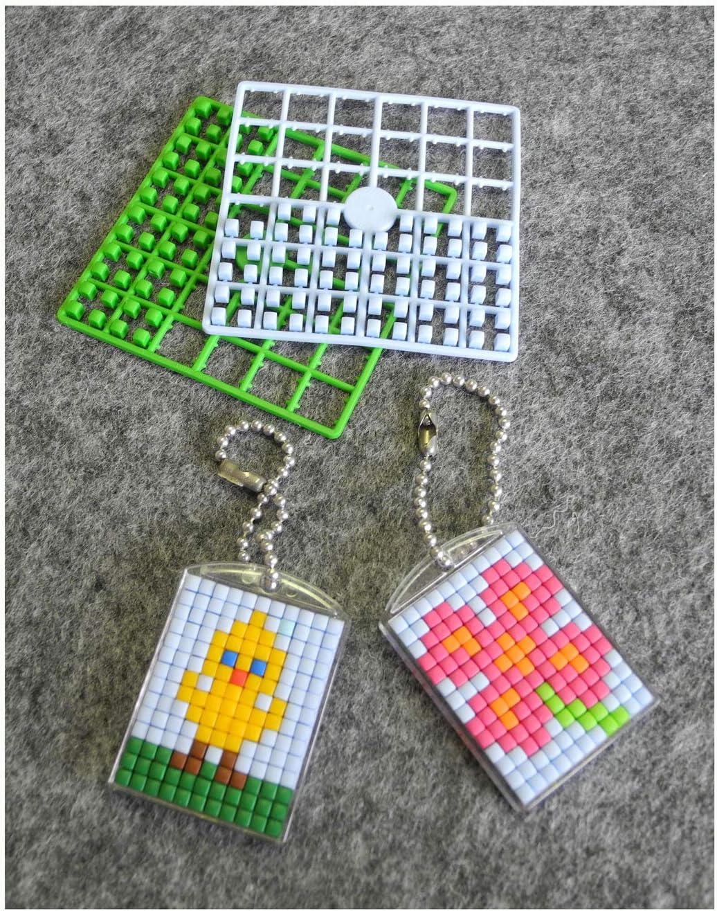 Pixel P90016-63501 Fun Craft Set 9 for Children 6 Keyrings (Lockets) Easy Plug-In System without Ironing or Gluing - Image 3
