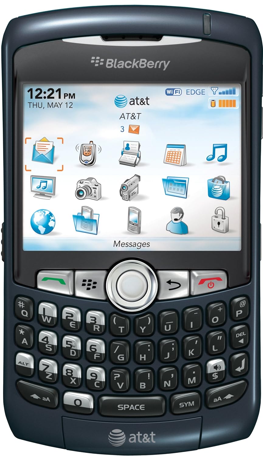 Amazon.com: BlackBerry Curve 8320 Phone, Blue (AT&T): Cell Phones &  Accessories