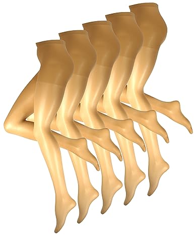 VCA 5er Pack Glanzstrumpfhose, Transparent Schimmernde Feinstrumpfhose - 20 Den (Art.-Nr.: 4070)