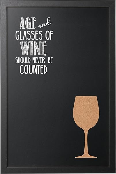 Mastervision Decoration Murale Tableau Noir Cadre Noir Tableau Noir Avec Citation Sur Le Vin Amazon Fr Fournitures De Bureau