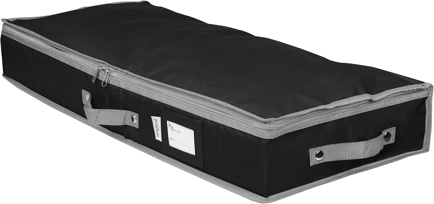 Primode Storage Organizer for 30 Inch Wrapping Paper, Gift Wrap, Ribbon and Bows, 31”x 13.5”x 4.5”, Durable 600D Oxford Material (Black)