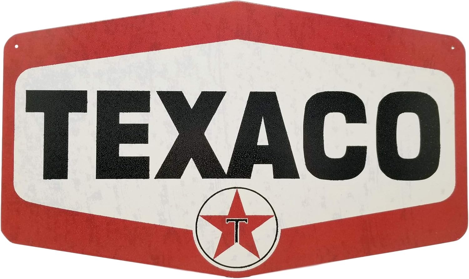 Texaco Gas Station Sign, Nostalgic Looking Service Oil Station Retro