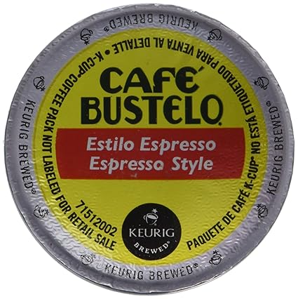 Keurig Cafe Bustelo Coffee Espresso K Cups Cuban 18 Count