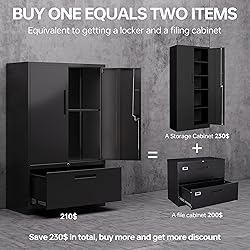 SISESOL Metal Storage Cabinet with