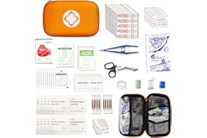 276Pcs First-Aid Kit Emergency-Kit Home-Car - First Aid Kits for Business Travel Essentials First Aid Bag Emergency Necessities for Boat Hiking Skating, Orange YIDERBO