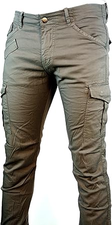 Pantalon treillis slim homme Clearance