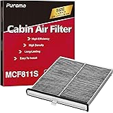 Puroma Cabin Air Filter Activated Carbon for CF11811 CPJ6X Mazda 3&amp;6 CX-5 | For MP11-1K-D45, KD45-61-J6X, KR11-61-J6X, Easy Installation, Odor Removal, High Airflow Capacity, Long-lasting, Multi-layer