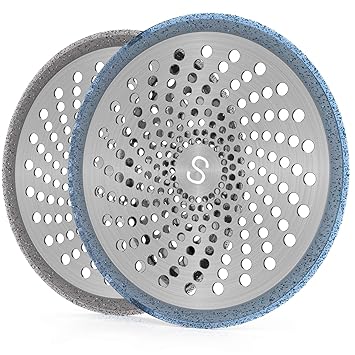 Stan Boutique Shower Hair Drain Trap Catcher Stall Protector Strainer Flat Cover Stopper For Bathrooms Stainless Steel And Silicone For Easy Cleaning 2 Pack Amazon In Home Kitchen