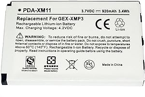 MPF Products 920mAh 990552 L01L40321 Battery Replacement Compatible with Pioneer GEX-XMP3, Sirius XM XMP3, XMP3i & XMP3H1 Portable Satellite Radio Receivers XM-6900-0004-00