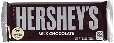 Hershey's Milchschokolade Bar 1.55 oz, 6er Pack (6 x 50 g)