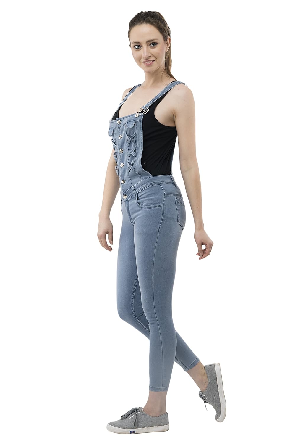 aakrithi denim jumpsuit