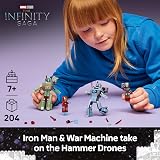 LEGO Marvel Iron Man & War Machine vs Hammer Drones 76320 Build Toy view 2