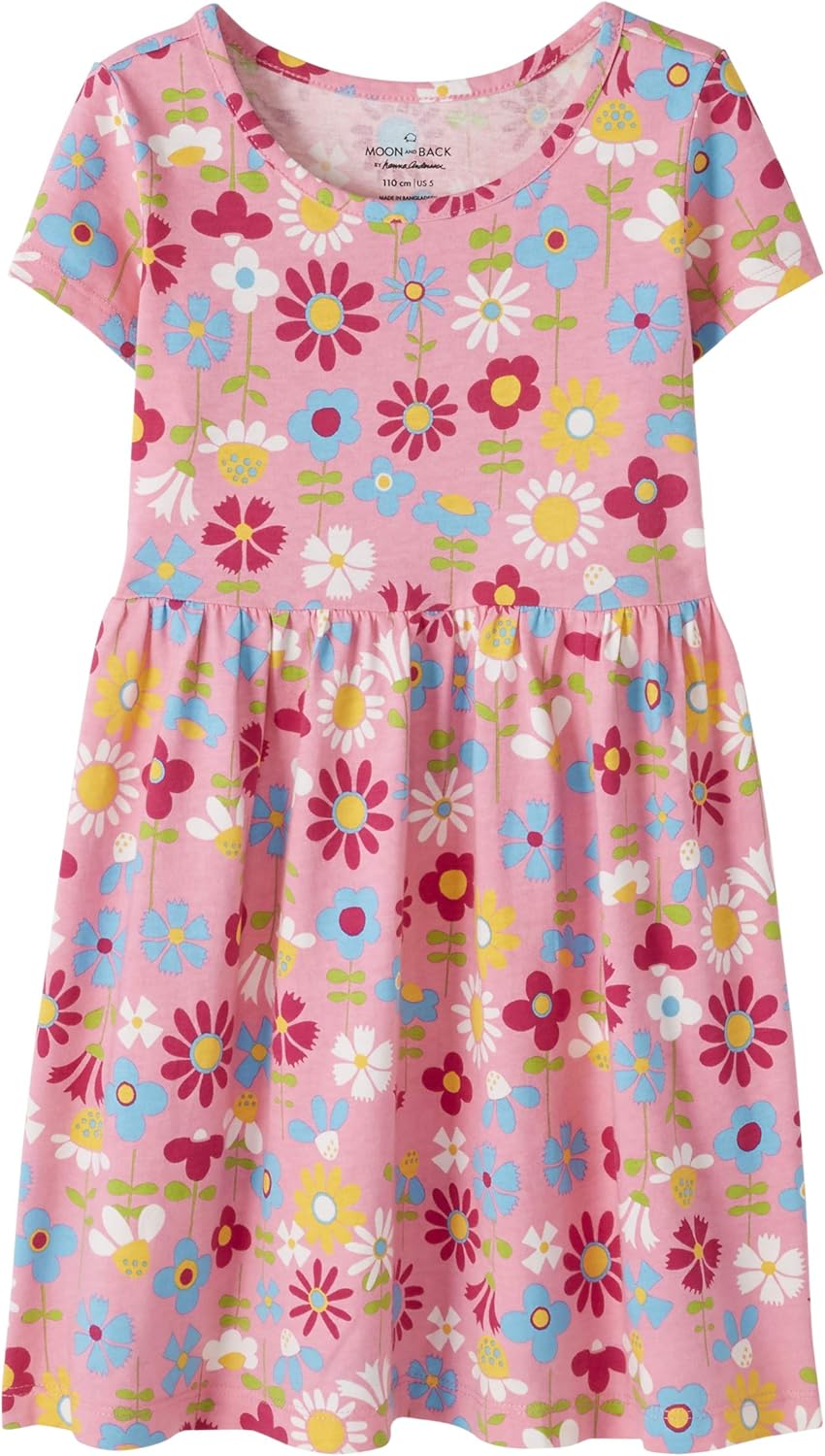 Moon and Back by Hanna Andersson Girls' Knit Playdress: Clothing
