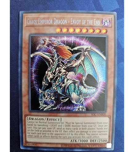 yugioh chaos emperor dragon deck Amazon.com: Yu-Gi-Oh! - Chaos Emperor Dragon - Envoy of The End (TLM-ENSE2)  - The Lost Millennium: Special Edition Promos - Promo Edition
