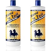 Mane 'N Tail Shampoo & Conditioner Combo Set (32 oz Each) For Horses and Humans For A "Down to the Skin" Cleansing and Condit