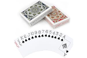 Metsyth Plastic Playing Cards 2 Pack Waterproof Poker Card,Jumbo Large Print Playing Cards for Adults Seniors,2 Decks of Cards Set Poker Size Cards for Fun Card Game