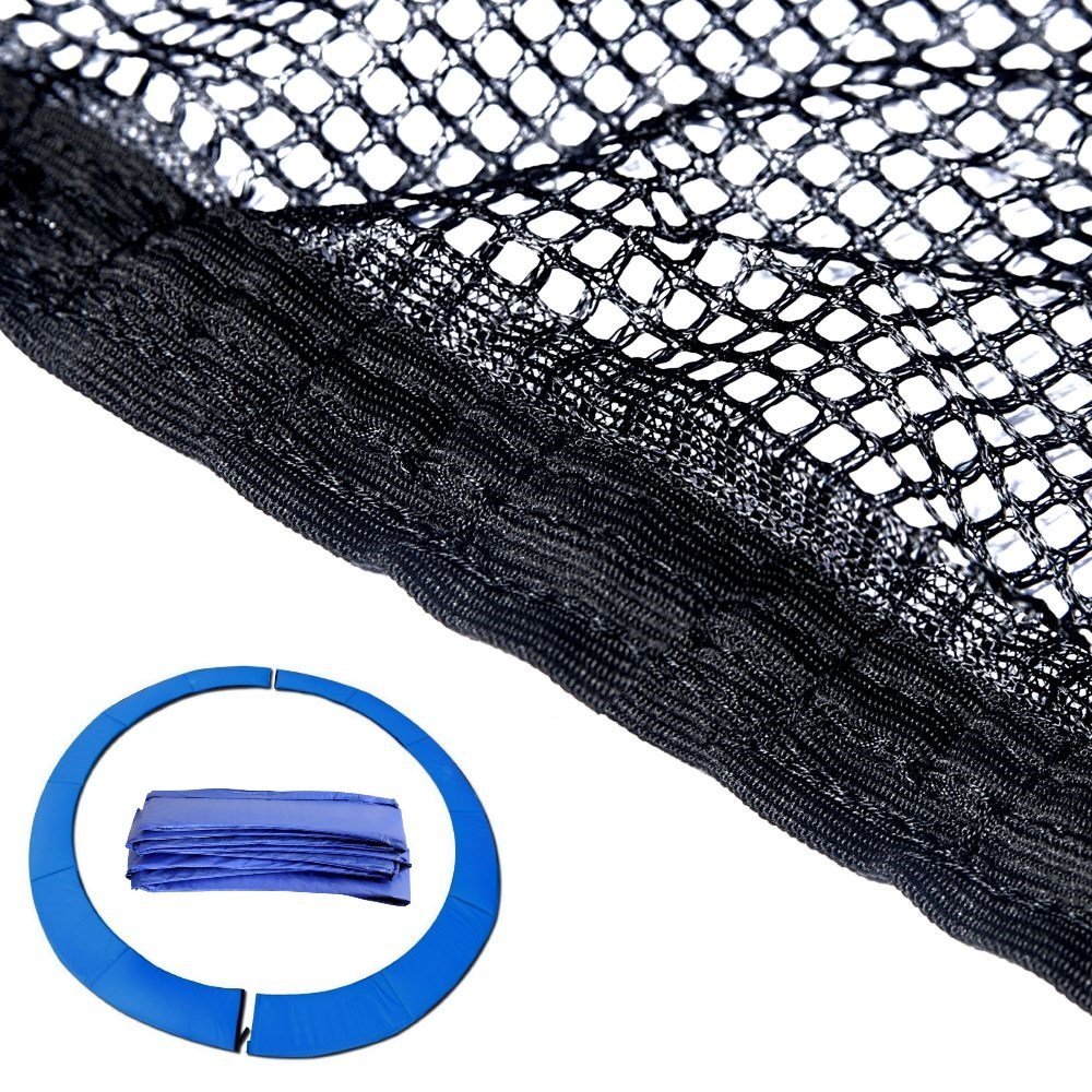 BodyRip Set Of Trampoline Pad & Safety Net 8FT 10FT 12FT 14FT