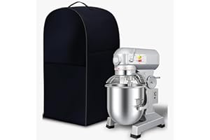 Commercial Food Mixer Cover,For Commercial Mixers 20QT and under,High Density Waterproof and Dustproof Mixer Black Cover（only