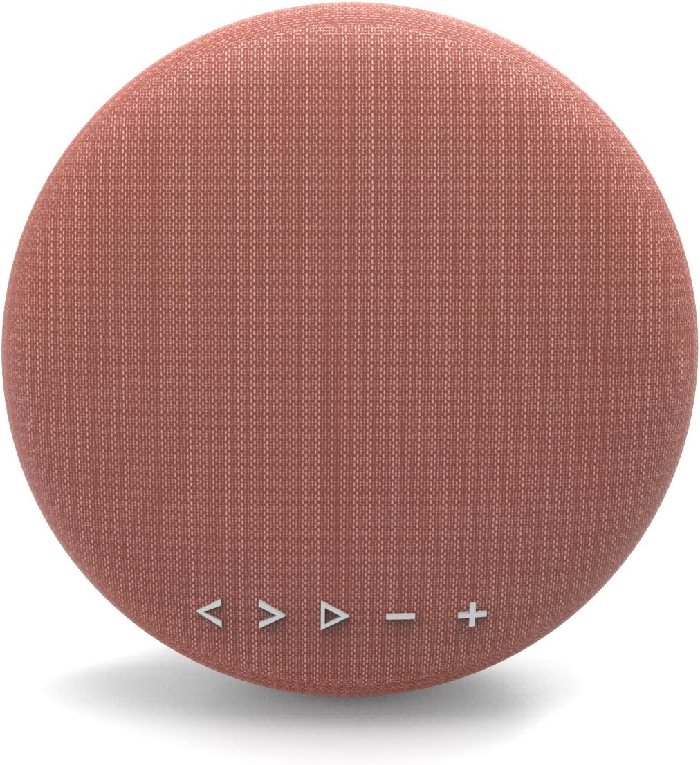High Fidelity Tech-Luxury Portable Bluetooth Wireless Speaker-Best Bluetooth speaker for home and outdoors-With stand and carry strap-Light Orange Color