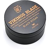 VIKINGS BLADE Black Ocean Luxury Shaving Cream, Traditional Swedish Heritage, 100% Pure Raw Manliness, 5.3 oz