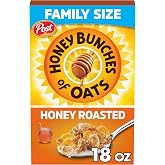 Honey Bunches of Oats Crunchy Honey Roasted Cereal 18 Ounce (Pack of 1) Box | Crispy Flakes With Crunchy Granola Bunches, Made With Whole Grains And 10 Essential Vitamins And Minerals