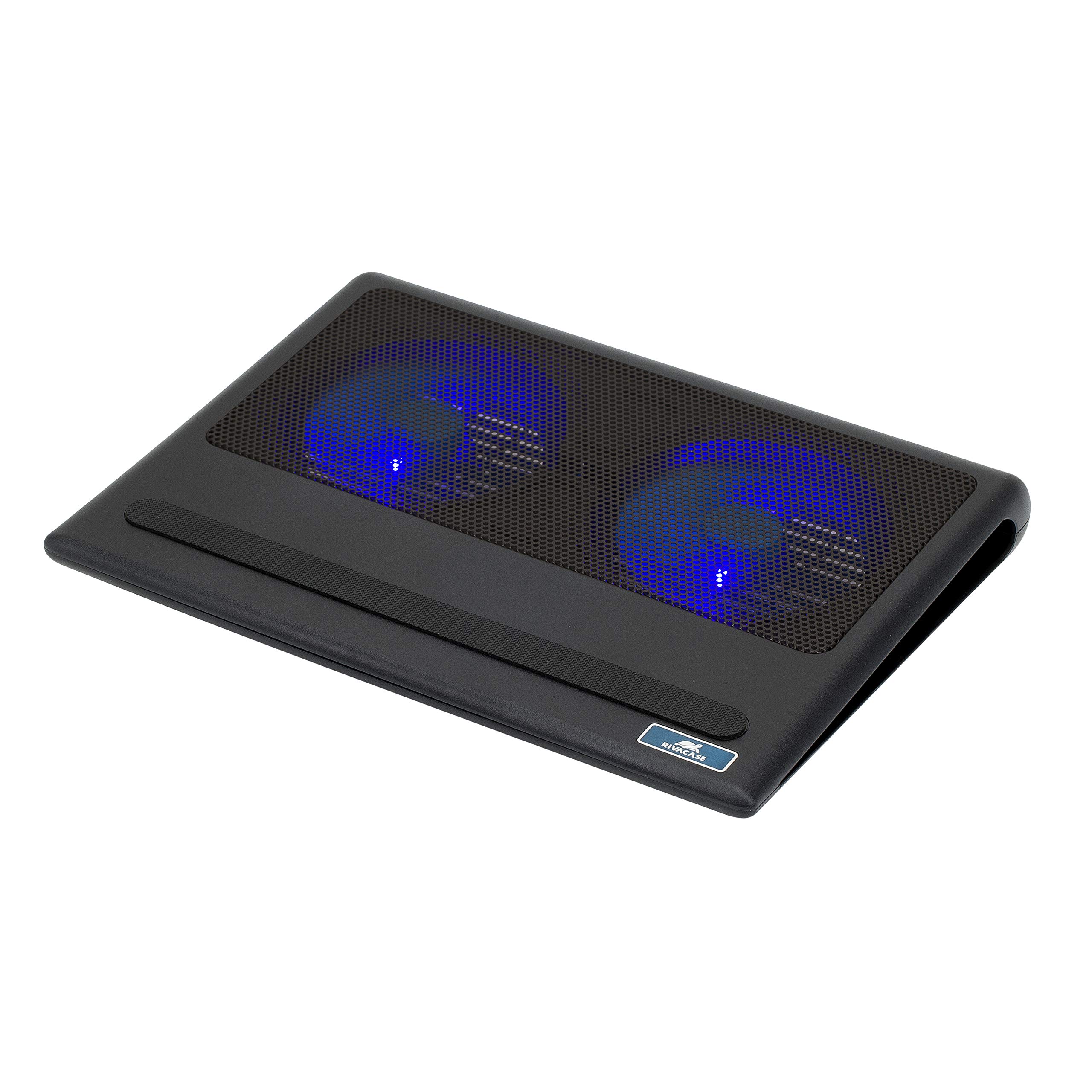 RIVACASE Laptop Cooling Pad – Laptop Fan – Laptop Cooler – Gaming Laptop Cooling Pad – Ergonomic Comfort Notebook Cooler