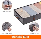 Lifewit 2 Pack Underbed Storage Bags with Lid 65L Grey view 5