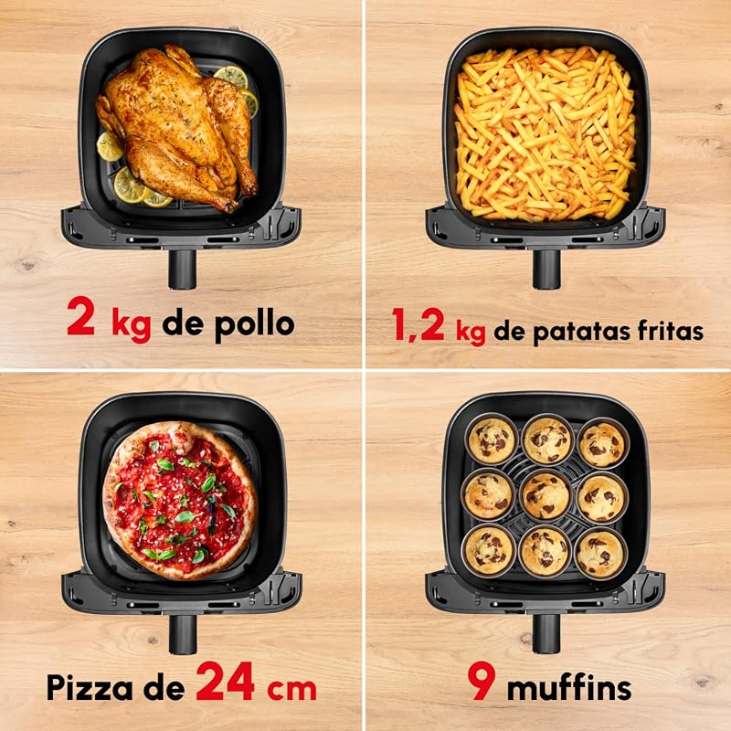 Easy Fry Mega XL, Freidora de Aire de 7,5L
