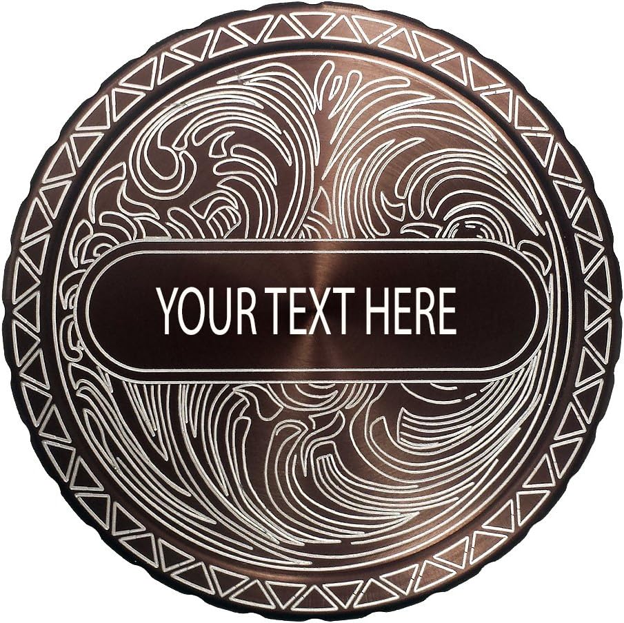 Engraved Snuff lid Name Plate Scroll