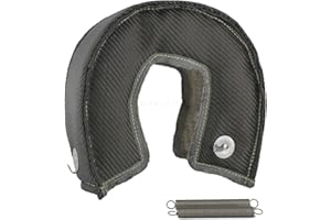 JC Performance Products USA Double-Sided Heat Shield Titanium Turbo Blanket (T3, Black Titanium Mesh)