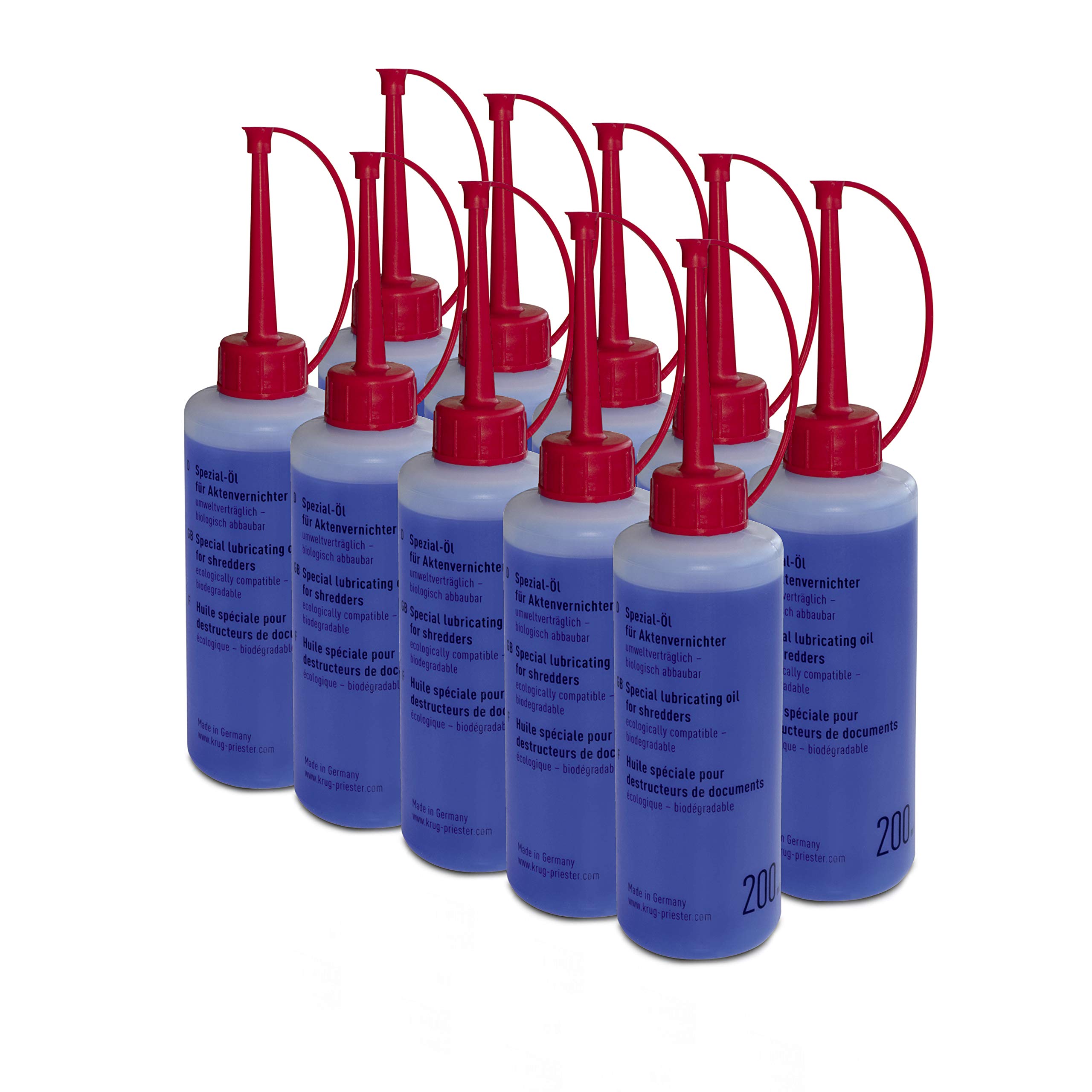 Ideal Special Oil for All shredders Models and Brands (Each 200 ml Bottle, Pack of 10)