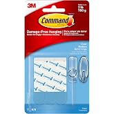 Command Clear Replacement Strips, Re-Hang Indoor Clear Hooks, 9 strips (17021CLR-ES)